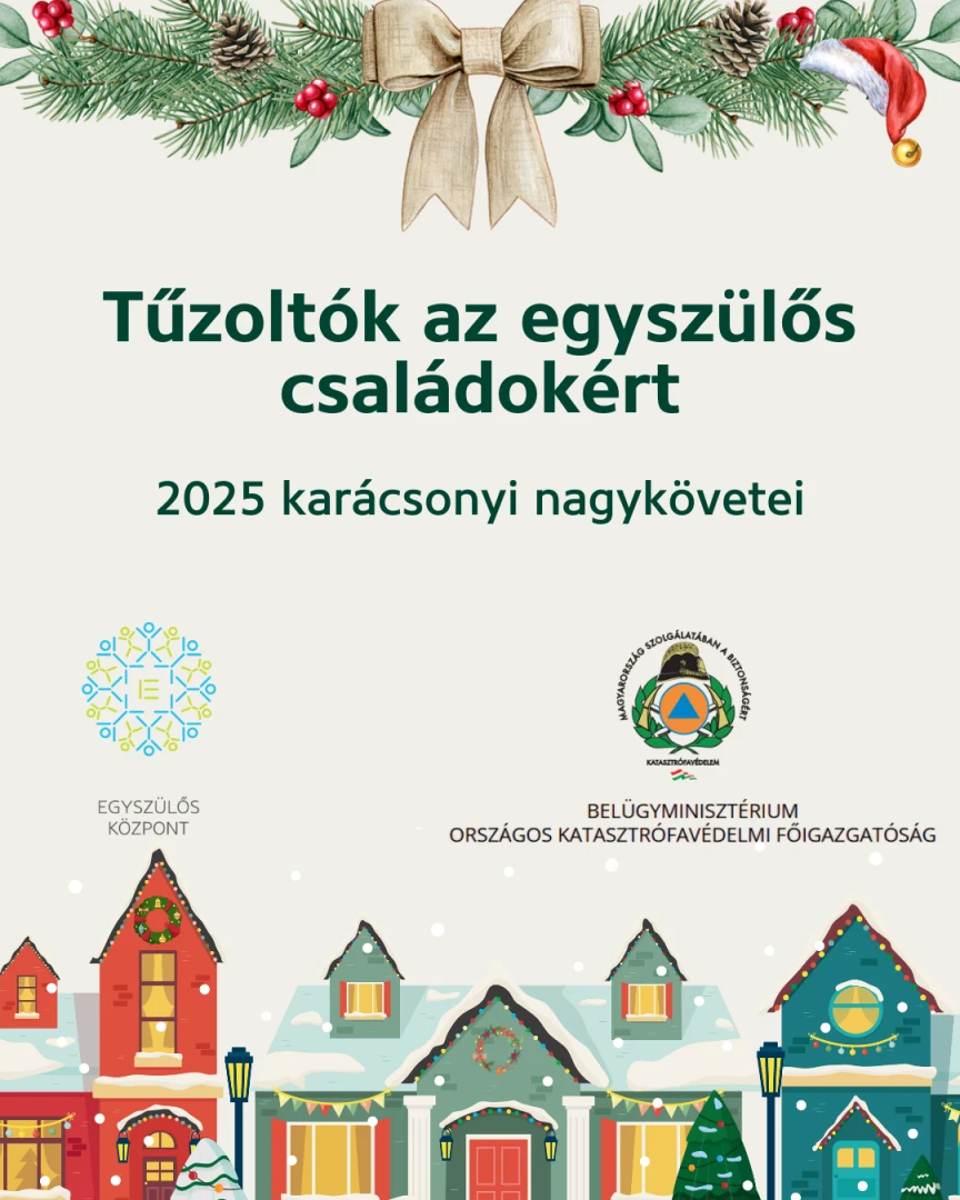 Tűzoltók az egyszülős családokért - 2025 karácsonyi nagykövetei